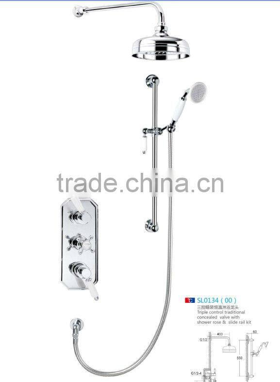 Traditional Exposed Thermostatic Shower Set