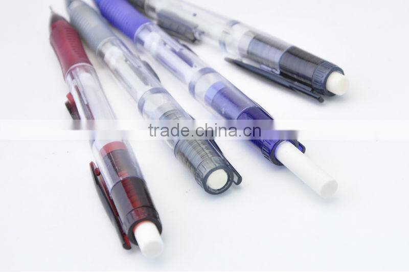 side-click mechanical pencil, pencil with grip