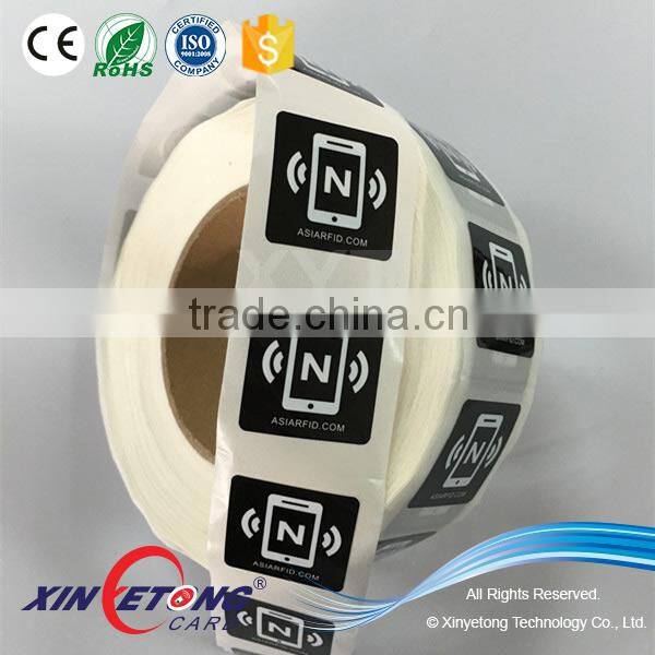 Custom NFC Printing nfc etiqueta NTAG215 sticker