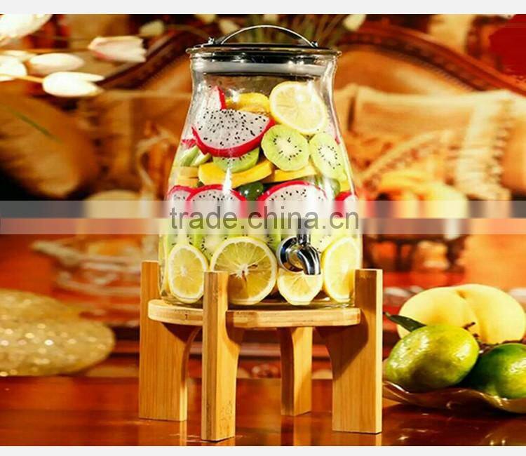 cheap price Big size drinking glass container with tap