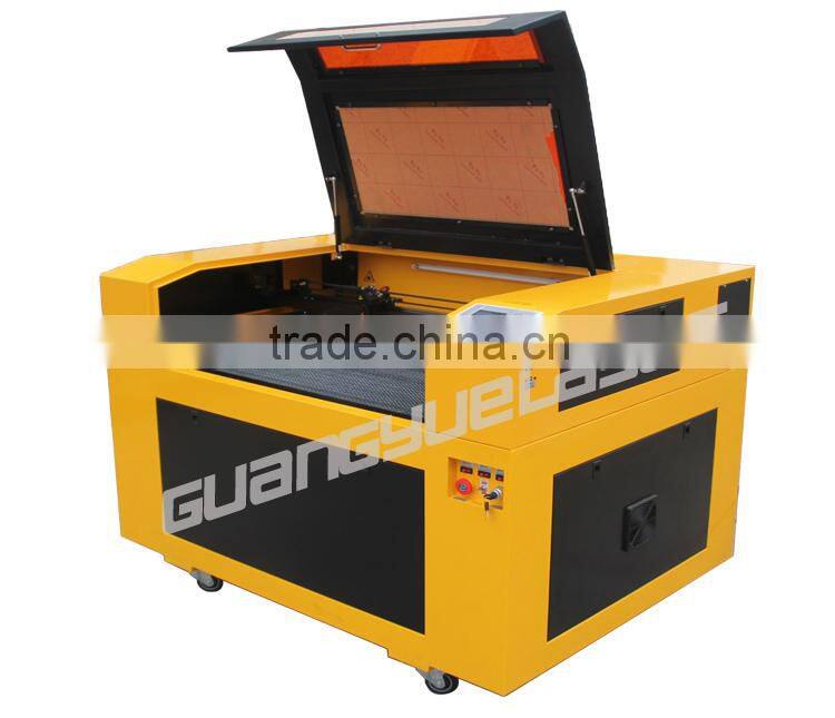 2015 top selling high specification of GY6090 600x900mm 60W80W100W CO2 paper laser cutting machine spare parts
