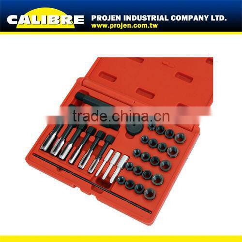 CALIBRE auto tool 2pc Lambda Sensor Socket Set Oxygen Sensor Thread Chaser