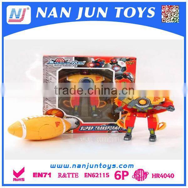 New design transform robot plastic toys for kids