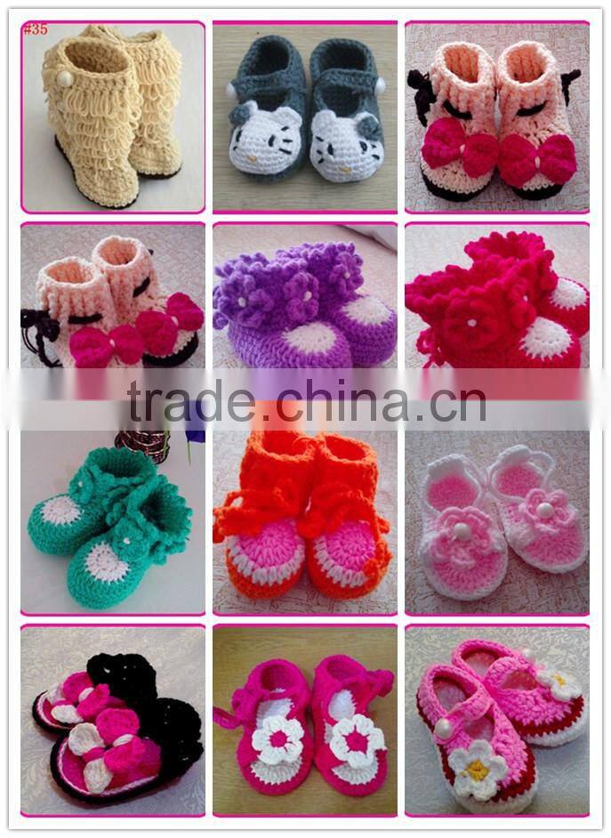 cute handmade baby crochet booties