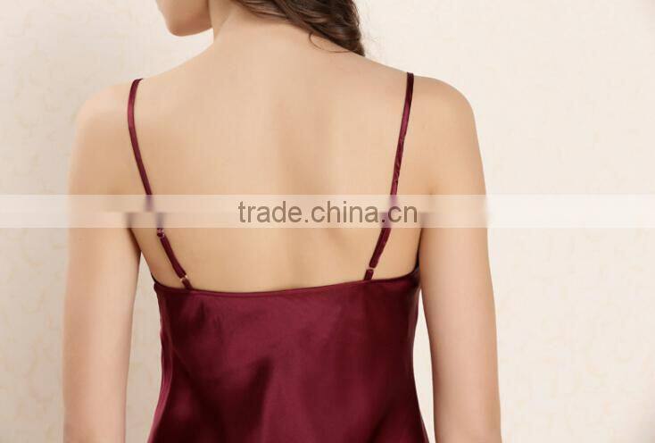 Luxury design100% silk pajama for women