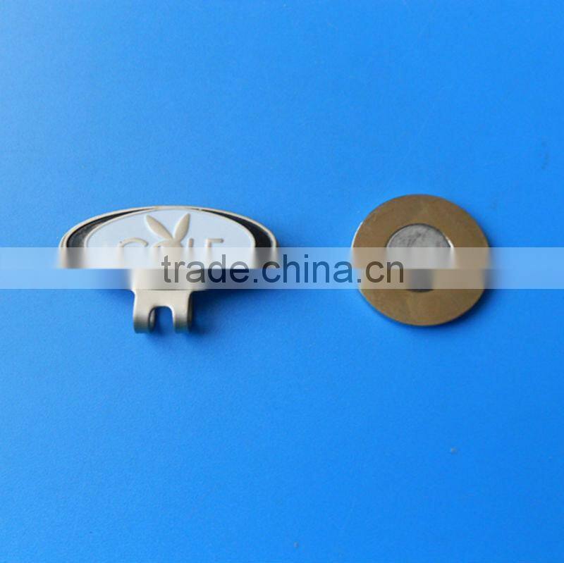 mini hat clip with customized logo/golf hat clip with printed and engraved logo