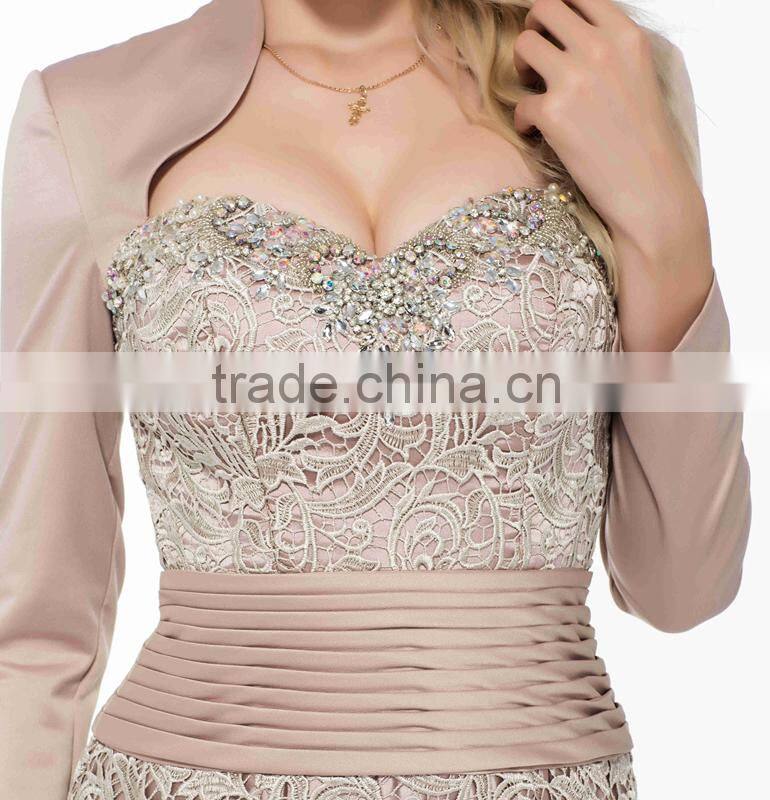 Hot Selling Vintage Long Sleeve Mermaid 2016 Evening Wedding Dress