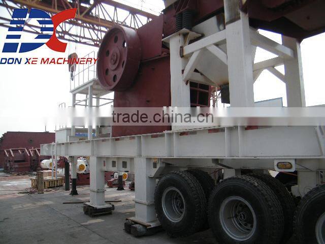 Easy maintenance mobile stone crushing line