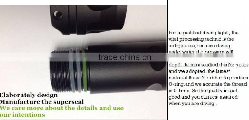 High performance CREE XM-L2 U2 Scuba underwater 1*18650 battery photography car diving video recorder