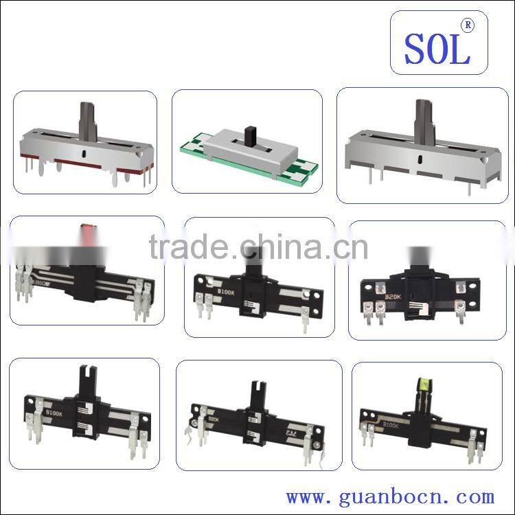 SOL-slide potentiometer(stereo) slide potentiometer with 6 pins