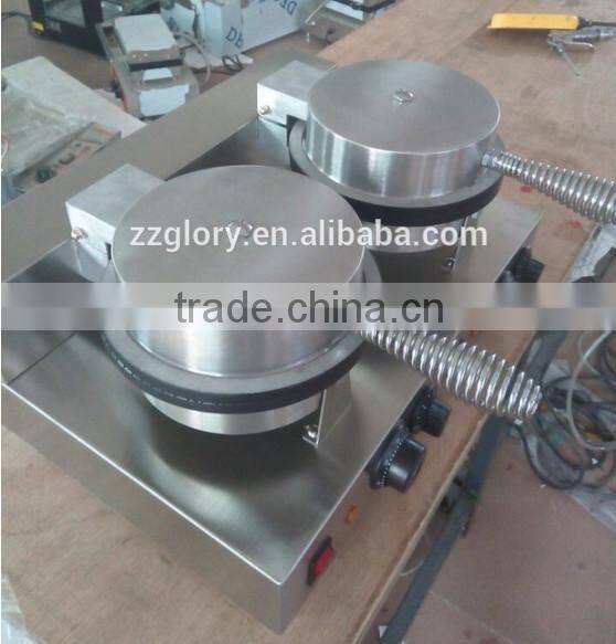 Hot sale stainless steel durable waffle ice cream machine in China