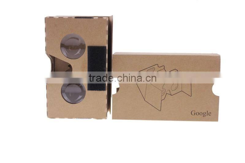 3D VR Glasses Google Cardboard 2.0 Paper 3D Product for 5" Smartphone