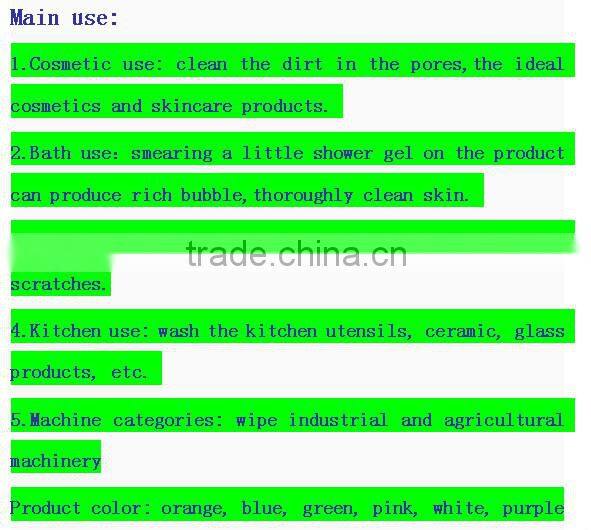 wet natural cellulose sponge with cleaning pad kitchen cleaning