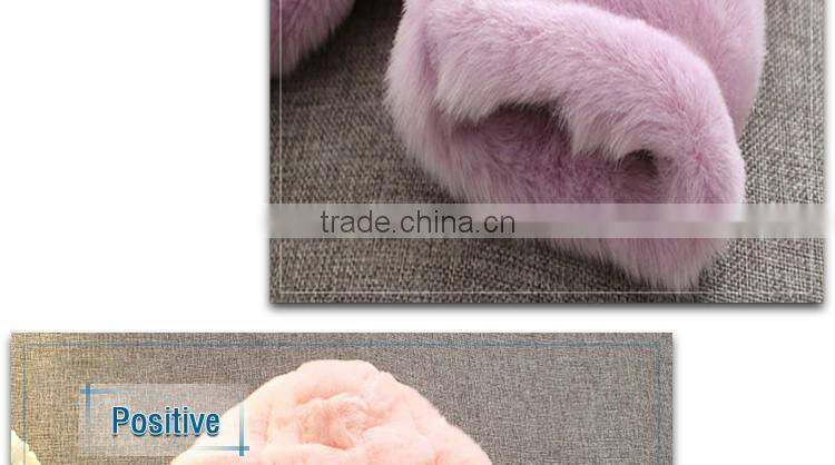 thicked pink fur hoodie jackets girls