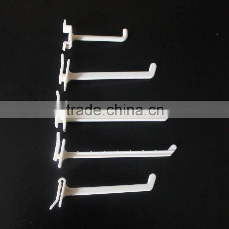Single wire plastic hanger hook
