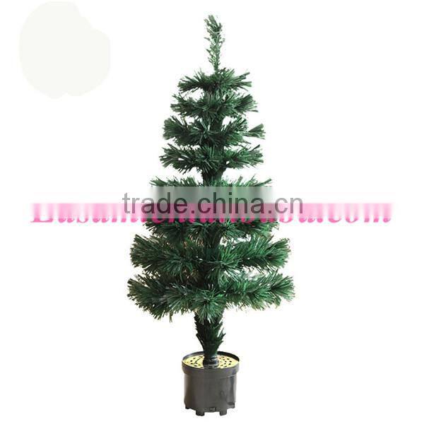 2015 Wholesale christmas decorative,shiny fiber optic christmas tree