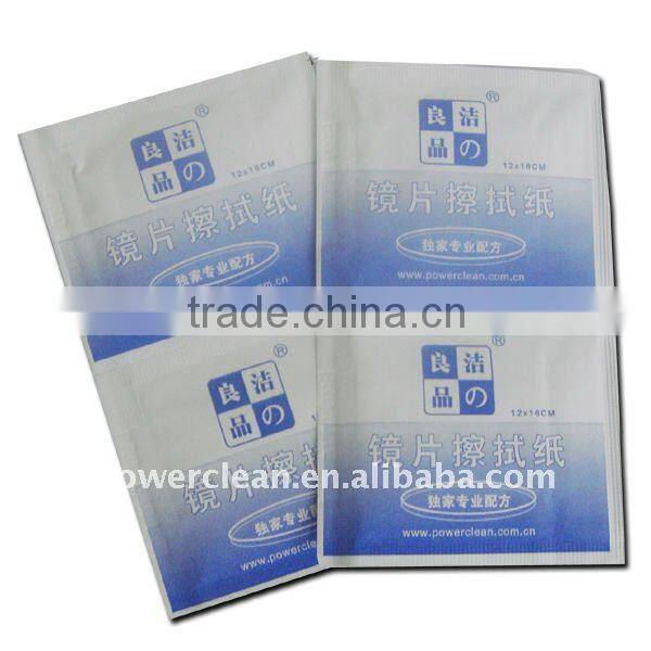 Disposable 3D Glasses Wet Cleaning Cloth