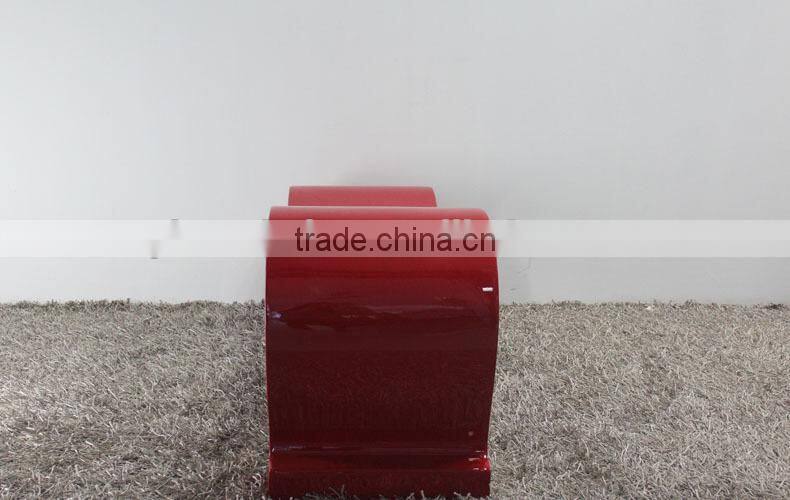 glass tea table design in fiberglass