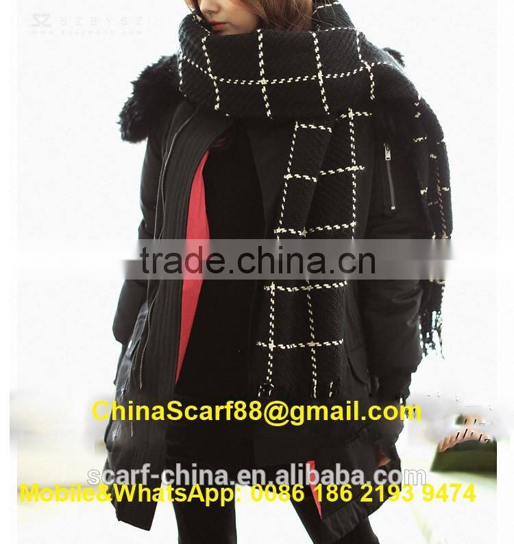 Wholesale winter wool blend scarf