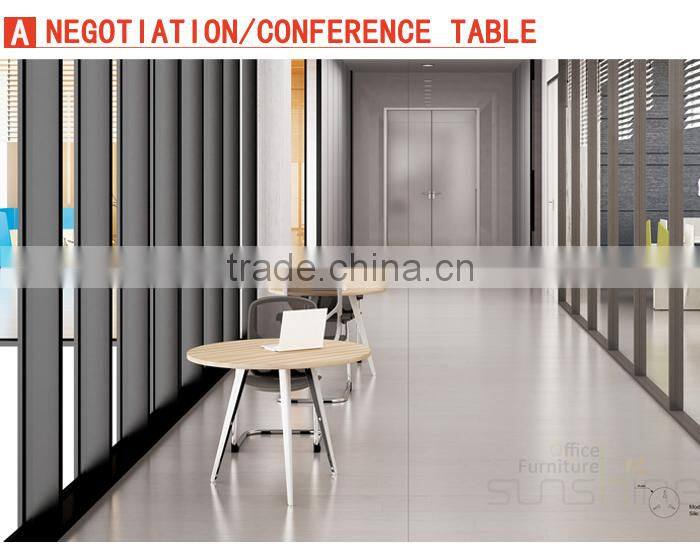Modern Office Meeting Room Use Metal Frame Negotiation Table ZS-800