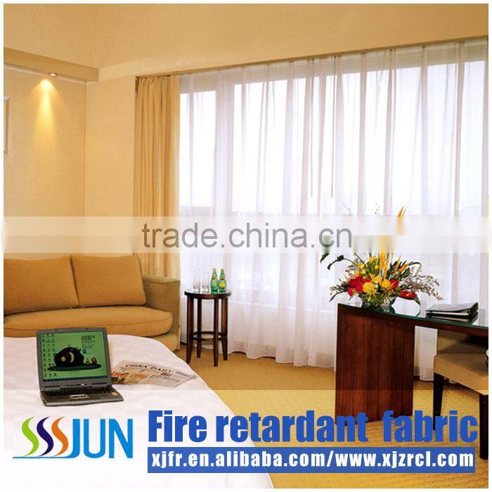 Permanent Flame Retardant Window Screen Fabric Of Good Quality In Hotel E002