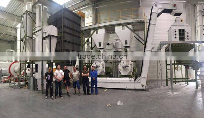 complete turn key project grass pellet production line with overseas service supply for sale