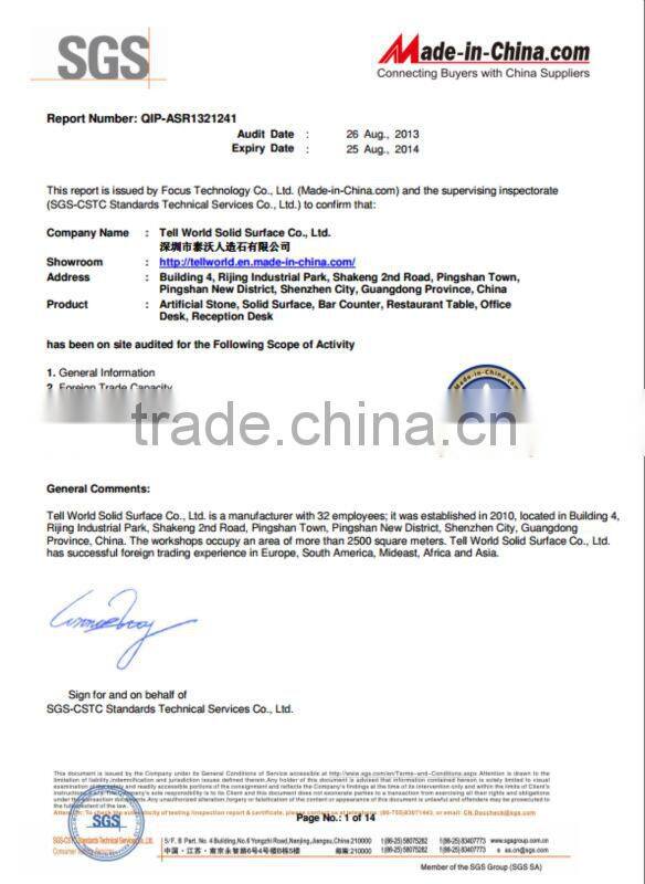 hot sale fashionable beautiful luxury artificial marble bar counter furniture for catering industry