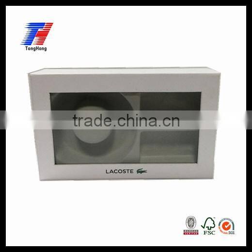 OEMXiamen Factory Square PVC Window Paper Box With Plastic Insert