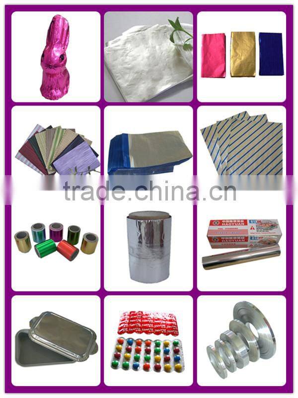 embossed aluminum foil wrapper pop-up sheet household alu foil