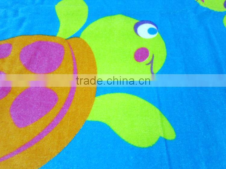 Wholesale Factory printed ocean beach towel in turtle design