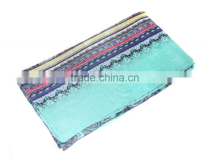 classic paisley printed scarf for women