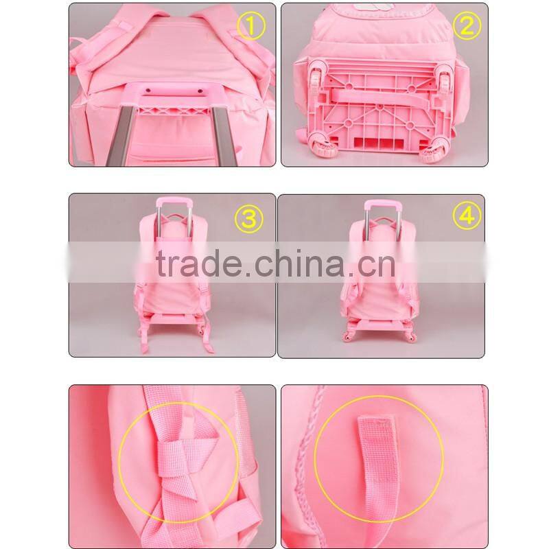 Polyester Fabric School Trolley Bags Low Price