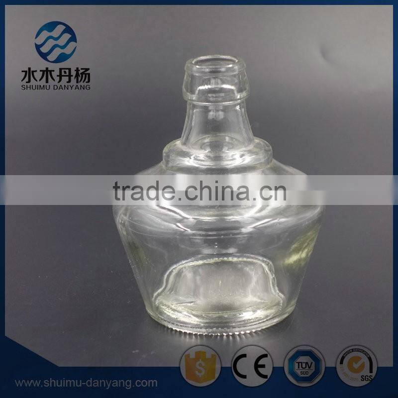 Unique 150ml clear glass wine bottle liquor bottle