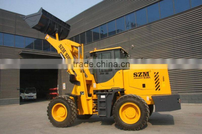 4WD 3 ton small articulating wheel loader compact loaders with CE