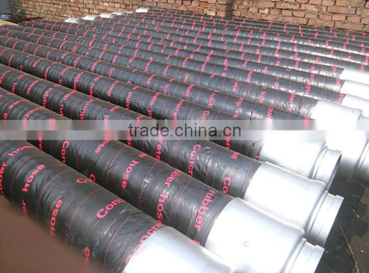 Over 10 years experience putzmeister 5'' concrete pump parts rubber hose pipe rubber spiral steel wire