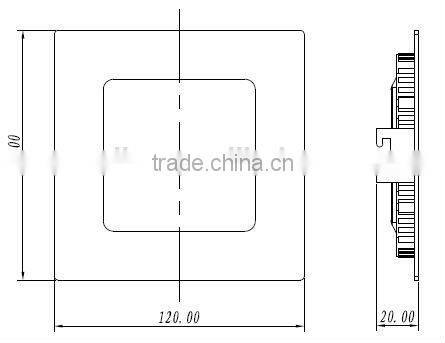 6W Square dimmable Ultra-thin kitchen ceiling led light