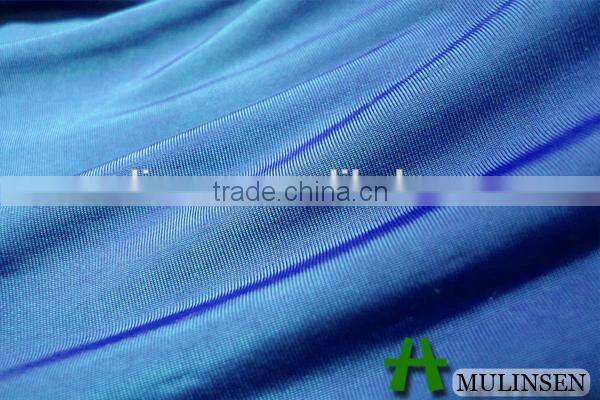 Shaoxing Textile FDY polyester dyed shiny knit fabric