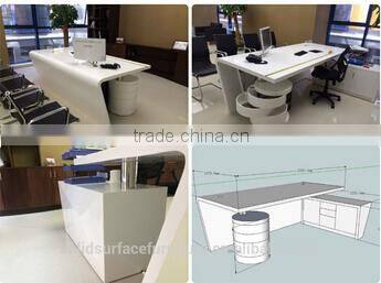 high end modern office reception desk table