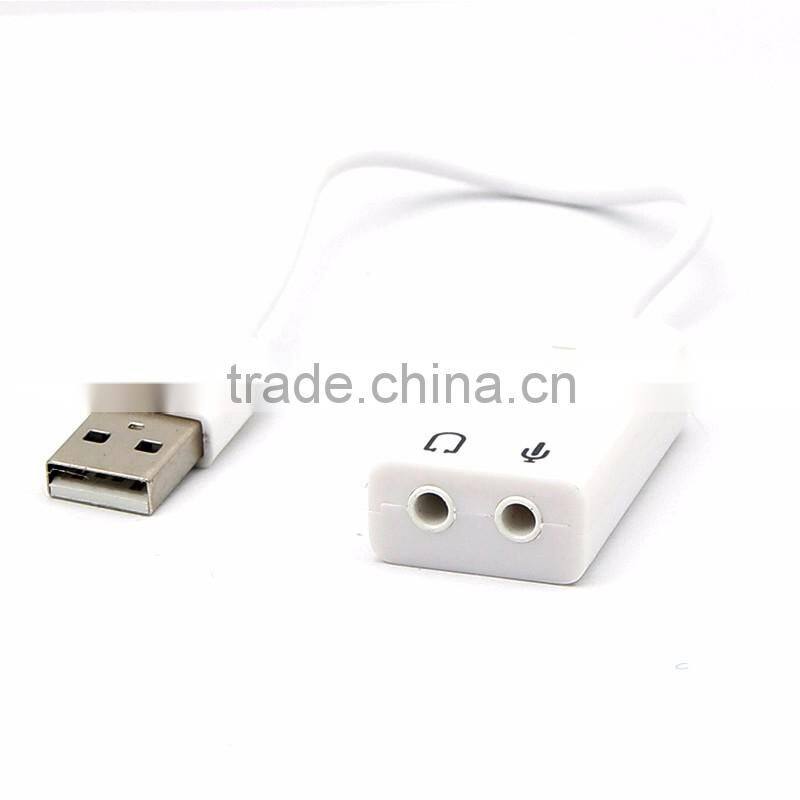 High speed USB external sound card audio adapter support 7.1 channel