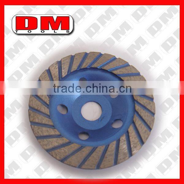 Turbo wave diamond grinding cup wheel