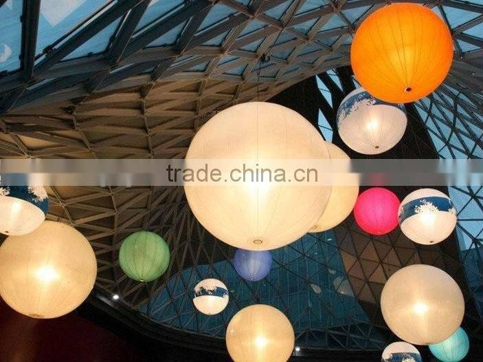 large colourful balloon, led light decoration hanging balloon, inflatable led lighting balloon
