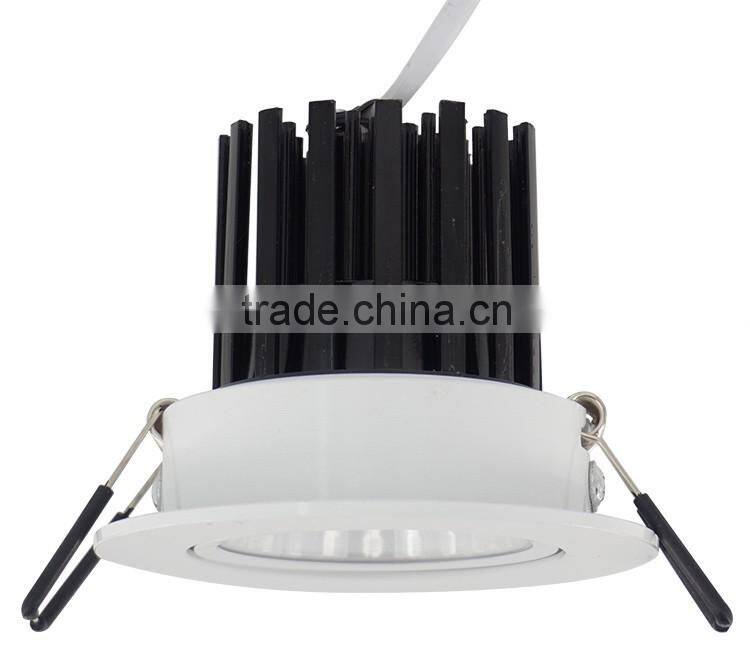 high quality commercial lighting aluminum 5w 12w 20w 25w cob led ceiling recessed down light