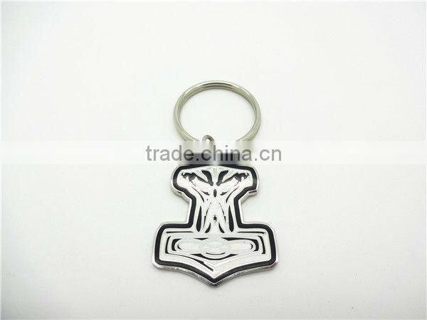 bottle shape unique custom metal coin holder keychain