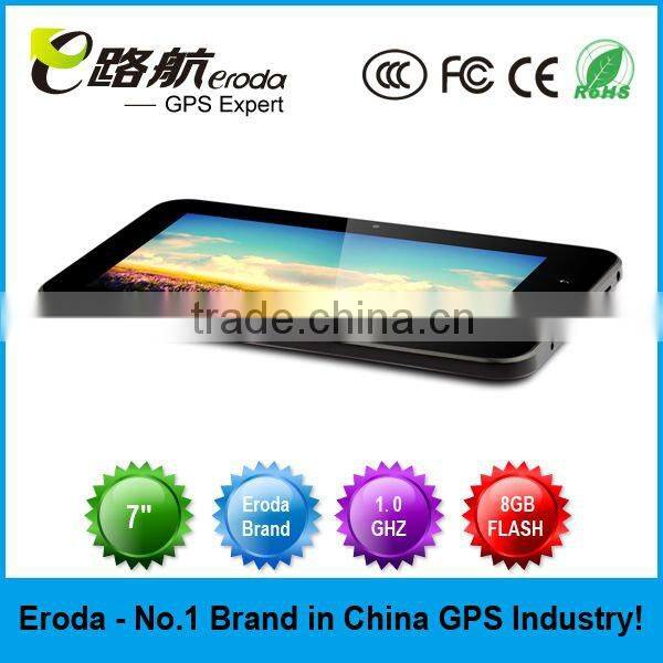 Eroda Tablet with Built-in GPS A8 1.0 GHZ Frequency DDR3 512MB 8GB NAND FLASH HOT Sellling!!