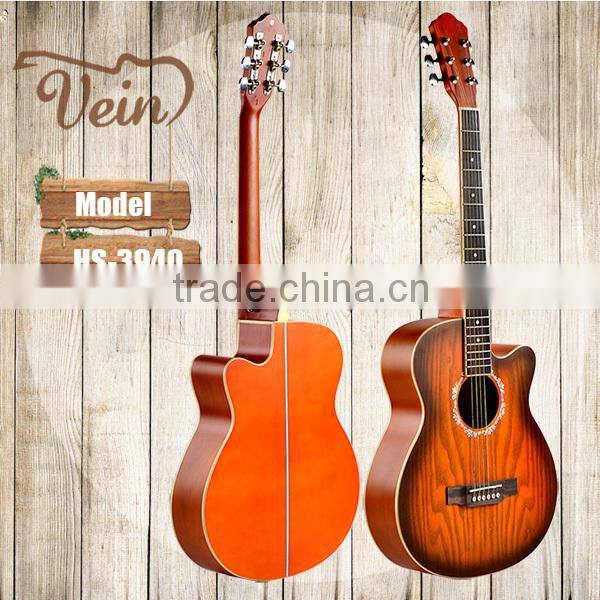 39inch China cutaway acoustic guitar