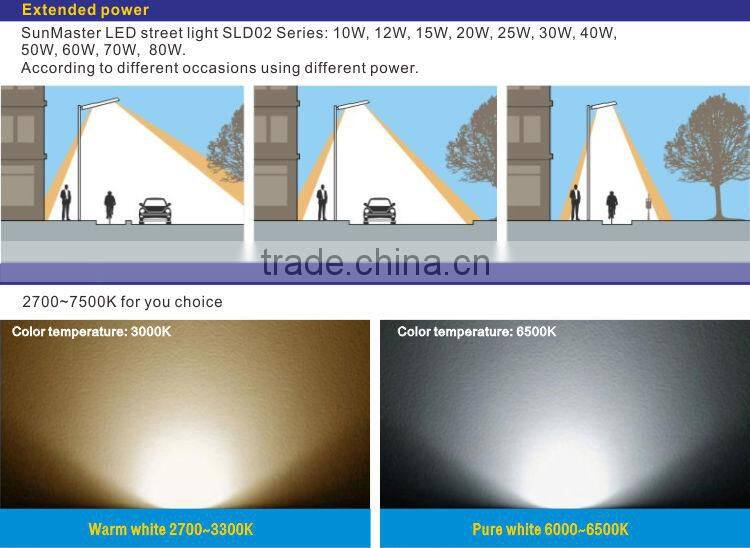 CE RoHS approved 2015 hot sale DC/AC input 25W LED Street Light model SLD02-25W