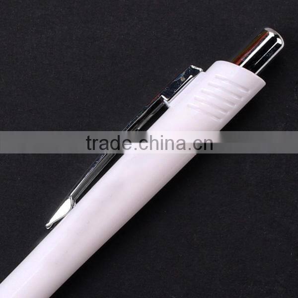 HR-Y390 Elegant white mechanical pencil with metal clip