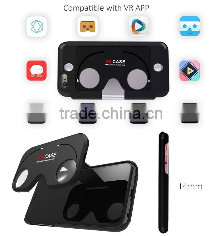 2016 Trending 2 in 1 Folding VR Case VR 3D Glasses for xnxx movies
