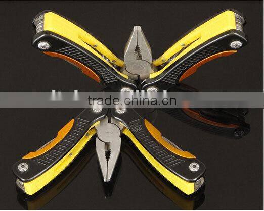 OEM Multifunctional stainless steel colorful pliers with outdoor accessory
