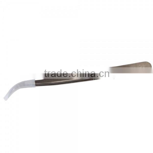 BST-158A Highly Precise Stainless Steel Curved Tweezers Tool Dark Gray